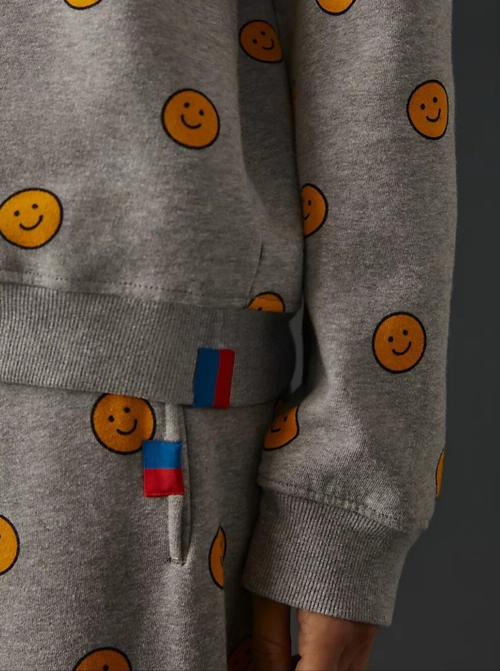 KULE Oversized Smile Crewneck Sweatshirt Organic Cotton S - Picture 3 of 13